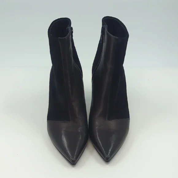 rag & bone Beha Boots in Black Leather & Suede Heeled Sz 7 - Picture 3 of 12